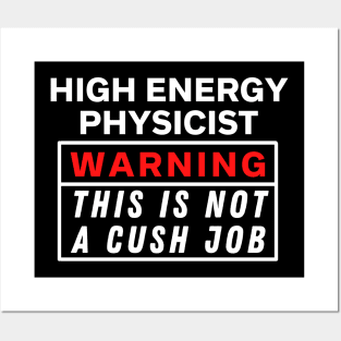 High energy physicist Warning this is not a cush job Posters and Art